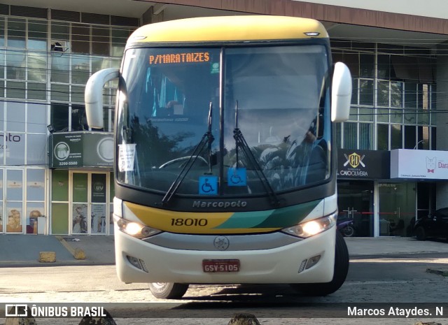 Empresa Gontijo de Transportes 18010 na cidade de Cachoeiro de Itapemirim, Espírito Santo, Brasil, por Marcos Ataydes. N. Número da foto: #10934917.