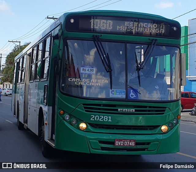 OT Trans - Ótima Salvador Transportes 20281 na cidade de Salvador, Bahia, Brasil, por Felipe Damásio. ID da foto: 10936007.