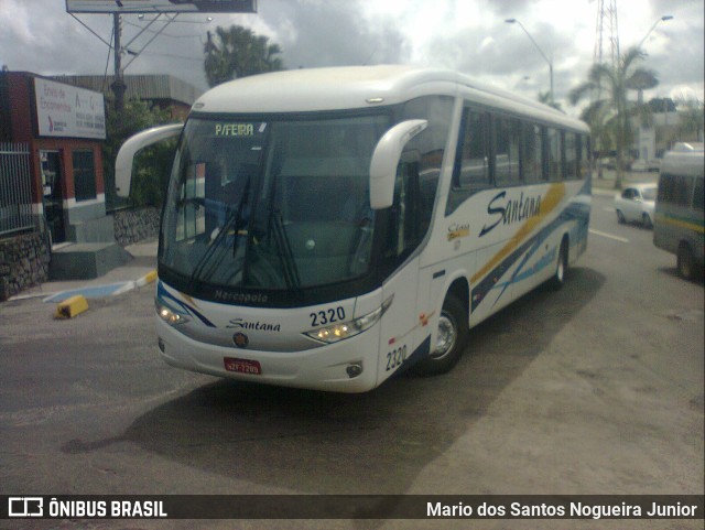 Empresas de Transportes Santana e São Paulo 2320 na cidade de Feira de Santana, Bahia, Brasil, por Mario dos Santos Nogueira Junior. ID da foto: 10934981.