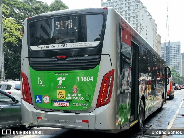 Viação Santa Brígida 1 1804 na cidade de São Paulo, São Paulo, Brasil, por Brenno Santos. Número da foto: #10934431.