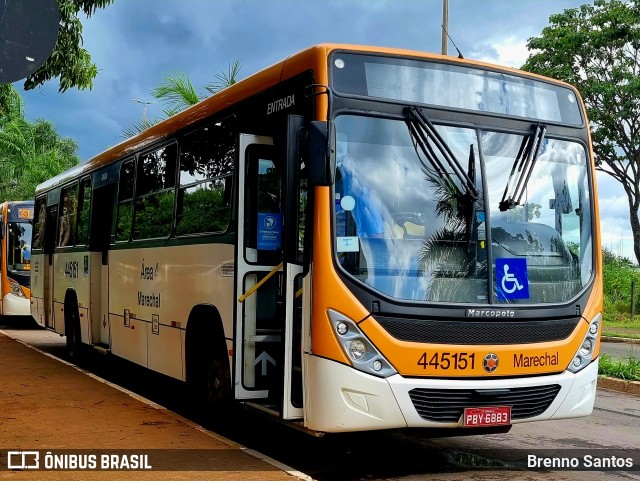 Auto Viação Marechal Brasília 445151 na cidade de Taguatinga, Distrito Federal, Brasil, por Brenno Santos. Número da foto: #10936626.