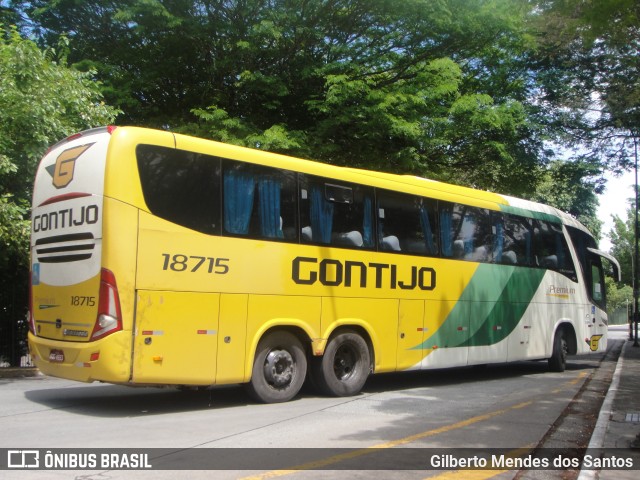 Empresa Gontijo de Transportes 18715 na cidade de São Paulo, São Paulo, Brasil, por Gilberto Mendes dos Santos. ID da foto: 10934375.