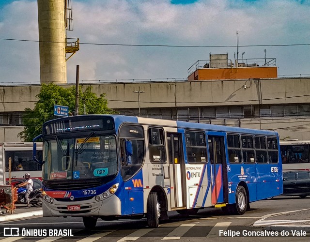 Viação Miracatiba 15.736 na cidade de São Paulo, São Paulo, Brasil, por Felipe Goncalves do Vale. Número da foto: #10934546.
