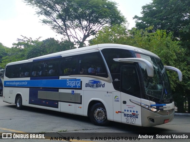 Auto Viação Bragança 18027 na cidade de São Paulo, São Paulo, Brasil, por Andrey  Soares Vassão. ID da foto: 10935291.