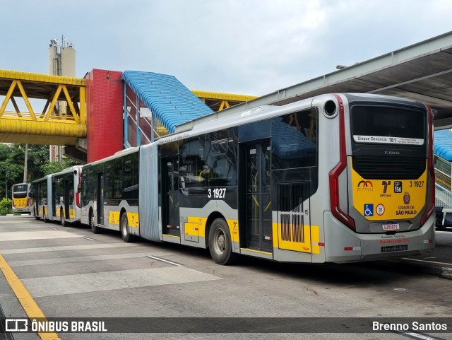 Viação Metrópole Paulista - Zona Leste 3 1927 na cidade de São Paulo, São Paulo, Brasil, por Brenno Santos. ID da foto: 10934513.