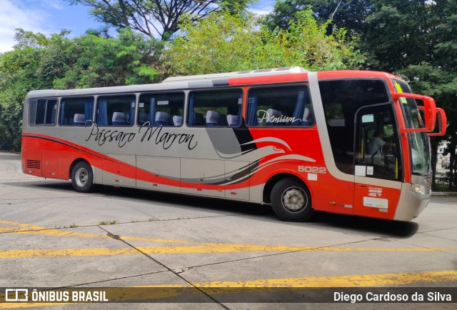 Empresa de Ônibus Pássaro Marron 5022 na cidade de São Paulo, São Paulo, Brasil, por Diego Cardoso da Silva. Número da foto: #10934594.