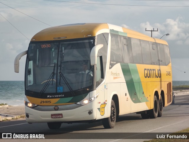 Empresa Gontijo de Transportes 21415 na cidade de Maceió, Alagoas, Brasil, por Luiz Fernando. ID da foto: 10935095.