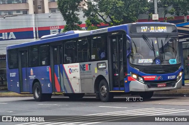 Next Mobilidade - ABC Sistema de Transporte 81.337 na cidade de São Bernardo do Campo, São Paulo, Brasil, por Matheus Costa. Número da foto: #10937032.