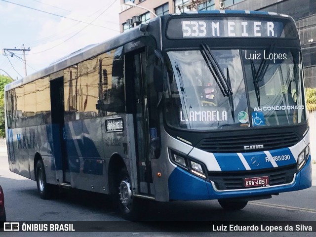 Viação Mauá RJ 185.030 na cidade de São Gonçalo, Rio de Janeiro, Brasil, por Luiz Eduardo Lopes da Silva. Número da foto: #10935495.