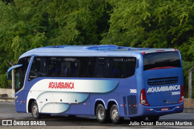 Viação Águia Branca 31960 na cidade de Aracaju, Sergipe, Brasil, por Julio Cesar  Barbosa Martins. Número da foto: #10937867.