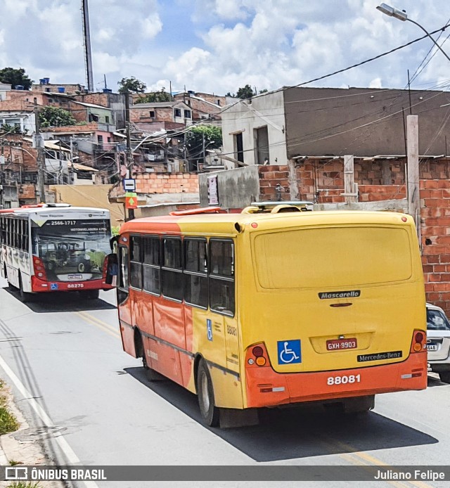 Viação Novo Retiro 88081 na cidade de Contagem, Minas Gerais, Brasil, por Juliano Felipe. Número da foto: #10938624.