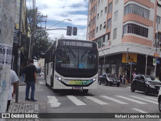 Viação Guaianazes 01 117 na cidade de Santo André, São Paulo, Brasil, por Rafael Lopes de Oliveira. Número da foto: #10938801.