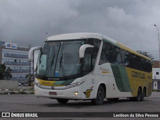 Empresa Gontijo de Transportes 18005 na cidade de Caruaru, Pernambuco, Brasil, por Lenilson da Silva Pessoa. ID da foto: 10939958.