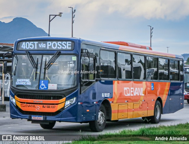 Evanil Transportes e Turismo RJ 132.137 na cidade de Rio de Janeiro, Rio de Janeiro, Brasil, por André Almeida. ID da foto: 10937850.