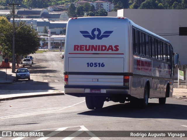Reunidas Transportes Coletivos 10516 na cidade de Pato Branco, Paraná, Brasil, por Rodrigo Augusto  Vignaga. Número da foto: #10938493.