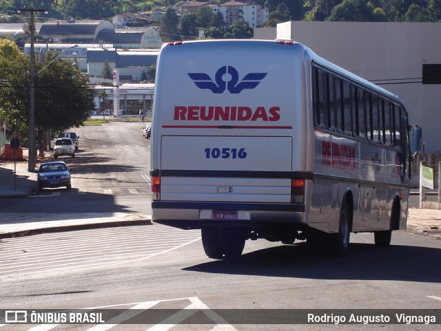 Reunidas Transportes Coletivos 10516 na cidade de Pato Branco, Paraná, Brasil, por Rodrigo Augusto  Vignaga. ID da foto: 10938493.