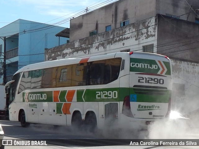 Empresa Gontijo de Transportes 21290 na cidade de Timóteo, Minas Gerais, Brasil, por Ana Carolina Ferreira da Silva. ID da foto: 10938502.