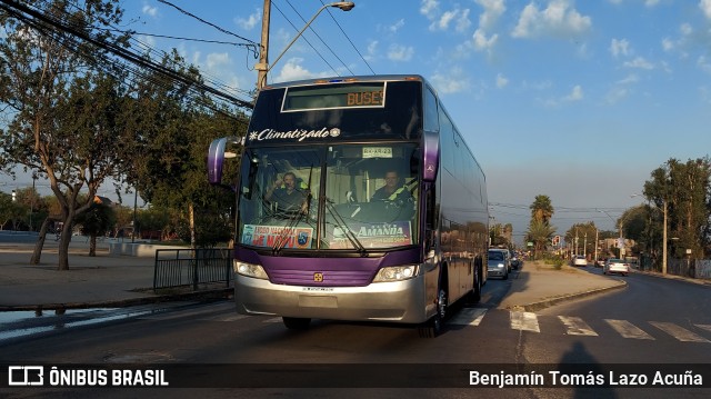 Pullman Setter BKXR23 na cidade de Maipú, Santiago, Metropolitana de Santiago, Chile, por Benjamín Tomás Lazo Acuña. Número da foto: #10939231.