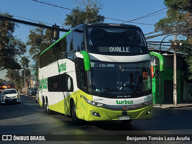 TurBus 3066 na cidade de Estación Central, Santiago, Metropolitana de Santiago, Chile, por Benjamín Tomás Lazo Acuña. Número da foto: #10940624.