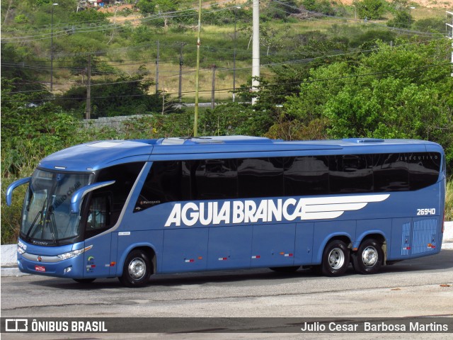 Viação Águia Branca 26940 na cidade de Aracaju, Sergipe, Brasil, por Julio Cesar  Barbosa Martins. ID da foto: 10937865.