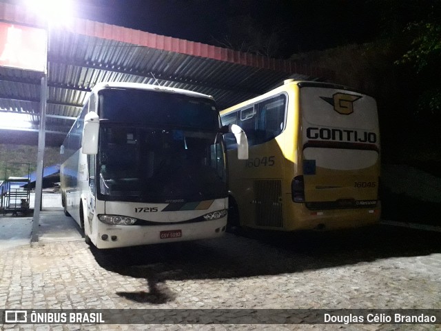 Empresa Gontijo de Transportes 17215 na cidade de João Monlevade, Minas Gerais, Brasil, por Douglas Célio Brandao. ID da foto: 10938352.