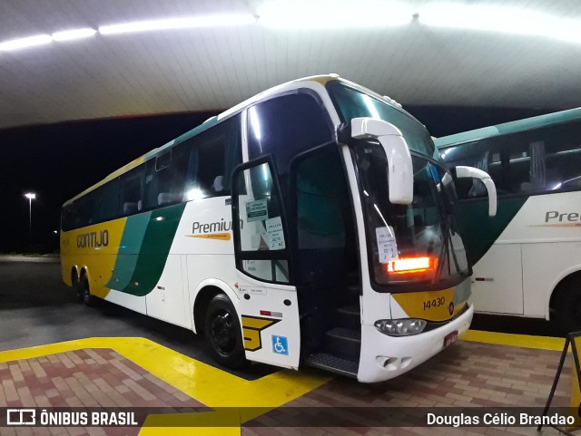 Empresa Gontijo de Transportes 14430 na cidade de João Monlevade, Minas Gerais, Brasil, por Douglas Célio Brandao. ID da foto: 10938333.