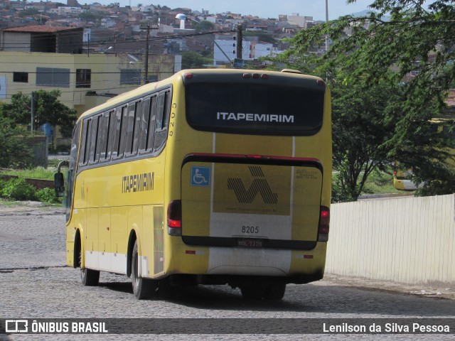 Viação Itapemirim 8205 na cidade de Caruaru, Pernambuco, Brasil, por Lenilson da Silva Pessoa. Número da foto: #10939718.