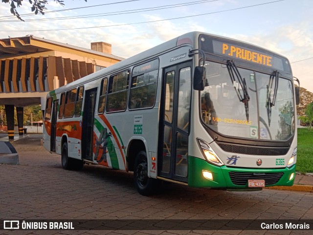 Empresa de Transportes Andorinha 6365 na cidade de Presidente Venceslau, São Paulo, Brasil, por Carlos Morais. ID da foto: 10999903.