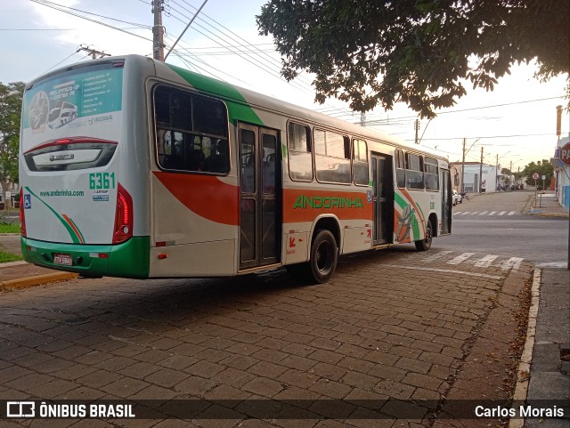 Empresa de Transportes Andorinha 6361 na cidade de Presidente Venceslau, São Paulo, Brasil, por Carlos Morais. ID da foto: 10999901.