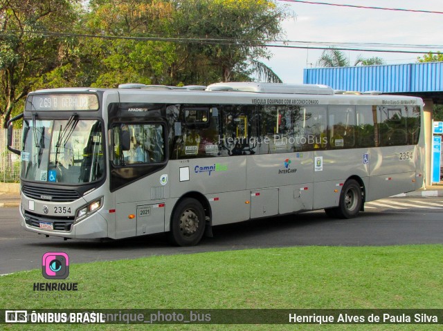 Expresso CampiBus 2354 na cidade de Campinas, São Paulo, Brasil, por Henrique Alves de Paula Silva. Número da foto: #11000395.