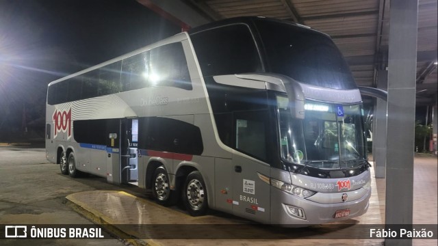 Auto Viação 1001 RJ 108.683 na cidade de Queluz, São Paulo, Brasil, por Fábio Paixão. Número da foto: #11000344.