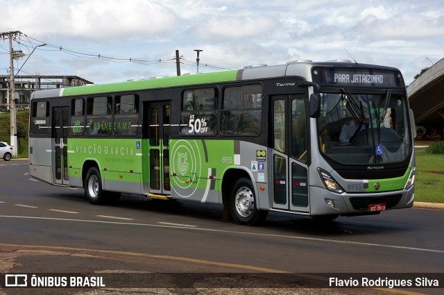 Viação Garcia 8955 na cidade de Londrina, Paraná, Brasil, por Flavio Rodrigues Silva. ID da foto: 11001033.