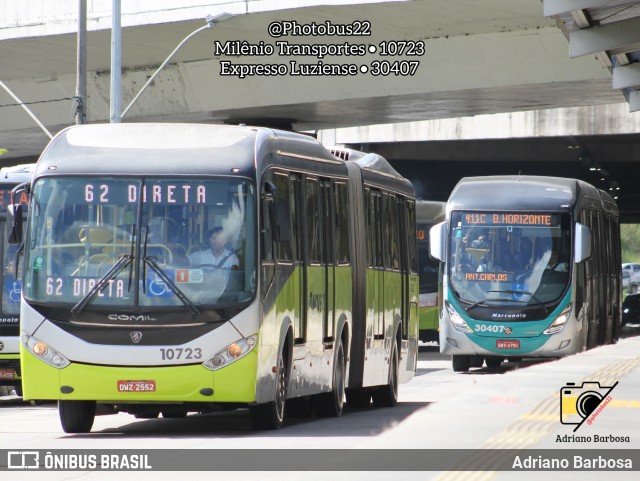 Milênio Transportes 10723 na cidade de Belo Horizonte, Minas Gerais, Brasil, por Adriano Barbosa. Número da foto: #11002745.