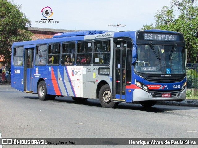 Transportes Capellini 19.043 na cidade de Campinas, São Paulo, Brasil, por Henrique Alves de Paula Silva. Número da foto: #11000343.