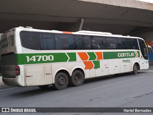Empresa Gontijo de Transportes 14700 na cidade de Belo Horizonte, Minas Gerais, Brasil, por Hariel Bernades. Número da foto: #10999628.