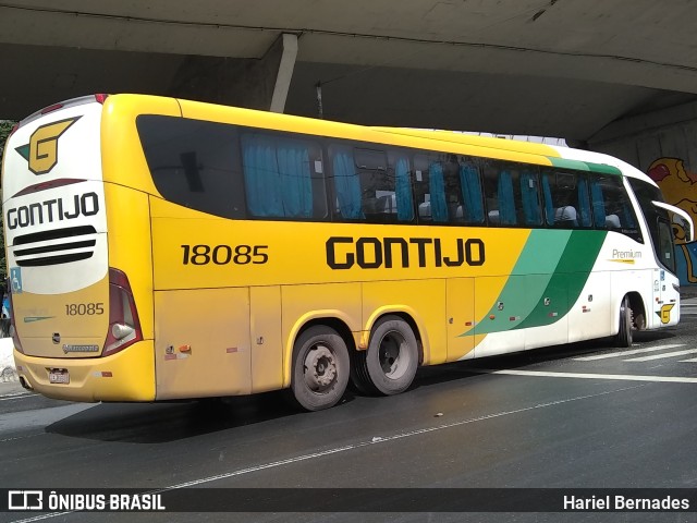 Empresa Gontijo de Transportes 18085 na cidade de Belo Horizonte, Minas Gerais, Brasil, por Hariel Bernades. ID da foto: 10999701.