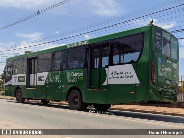 Expresso Caribus Transportes 3025 na cidade de Cuiabá, Mato Grosso, Brasil, por Daniel Henrique. Número da foto: #11000111.