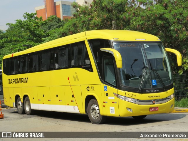 Viação Itapemirim 60501 na cidade de São Paulo, São Paulo, Brasil, por Alexandre Promenzio. Número da foto: #11003105.
