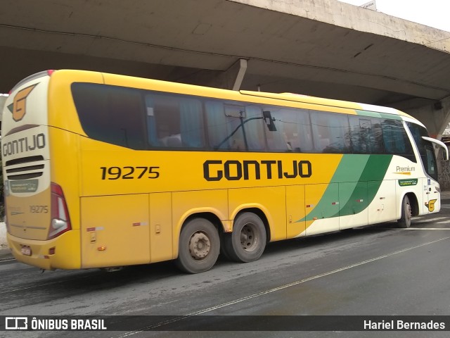 Empresa Gontijo de Transportes 19275 na cidade de Belo Horizonte, Minas Gerais, Brasil, por Hariel Bernades. ID da foto: 10999712.