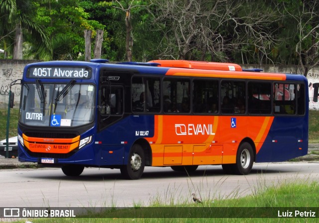 Evanil Transportes e Turismo RJ 132.147 na cidade de Rio de Janeiro, Rio de Janeiro, Brasil, por Luiz Petriz. Número da foto: #11002600.
