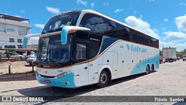 Viatran - Viação TransBrasília 5280 na cidade de Tanhaçu, Bahia, Brasil, por Flávio  Santos. Número da foto: #10999988.