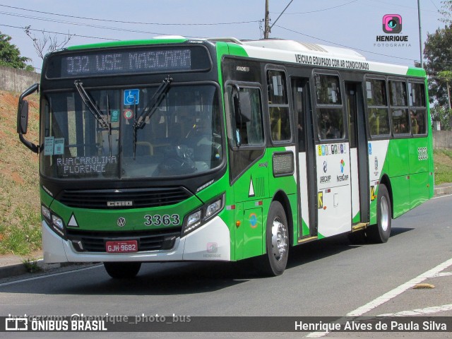 VB Transportes e Turismo 3363 na cidade de Campinas, São Paulo, Brasil, por Henrique Alves de Paula Silva. ID da foto: 11000339.