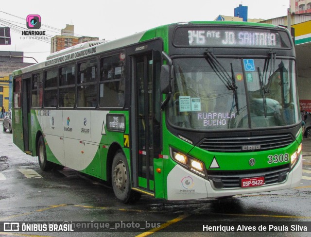 VB Transportes e Turismo 3308 na cidade de Campinas, São Paulo, Brasil, por Henrique Alves de Paula Silva. Número da foto: #11000338.