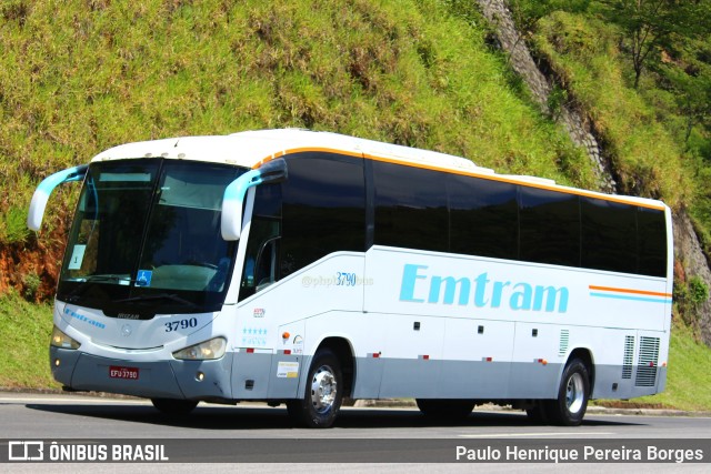 Emtram 3790 na cidade de Piraí, Rio de Janeiro, Brasil, por Paulo Henrique Pereira Borges. ID da foto: 11026310.