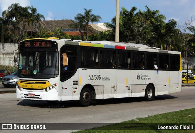 Transportes Vila Isabel A27606 na cidade de Rio de Janeiro, Rio de Janeiro, Brasil, por Leonardo Fidelli. ID da foto: 11027451.