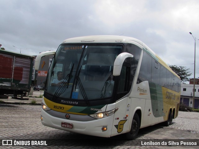 Empresa Gontijo de Transportes 18210 na cidade de Caruaru, Pernambuco, Brasil, por Lenilson da Silva Pessoa. ID da foto: 11026596.