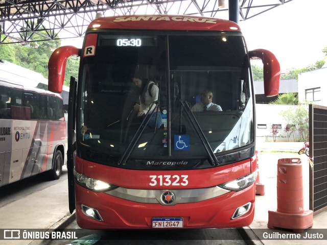 Viação Santa Cruz 31323 na cidade de Santos, São Paulo, Brasil, por Guilherme Justo. Número da foto: #11025398.