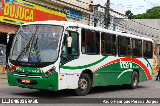 Fazeni Transportes e Turismo RJ 147.015 na cidade de Japeri, Rio de Janeiro, Brasil, por Paulo Henrique Pereira Borges. Número da foto: #11026231.