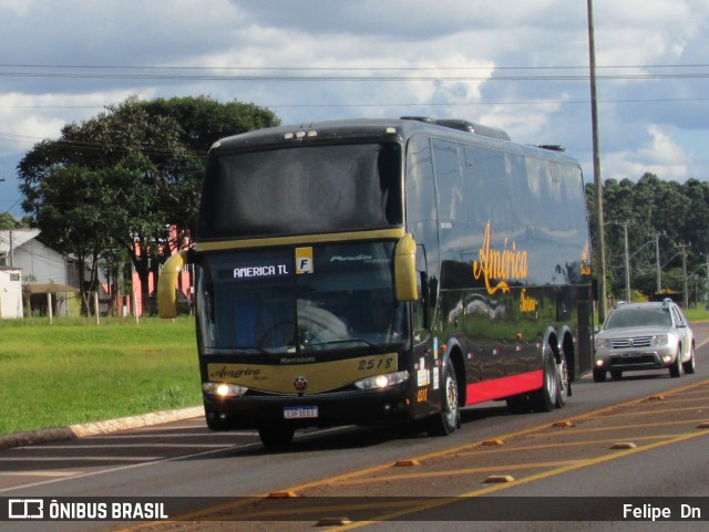 América Turismo 2518 na cidade de Cascavel, Paraná, Brasil, por Felipe  Dn. Número da foto: #11026407.