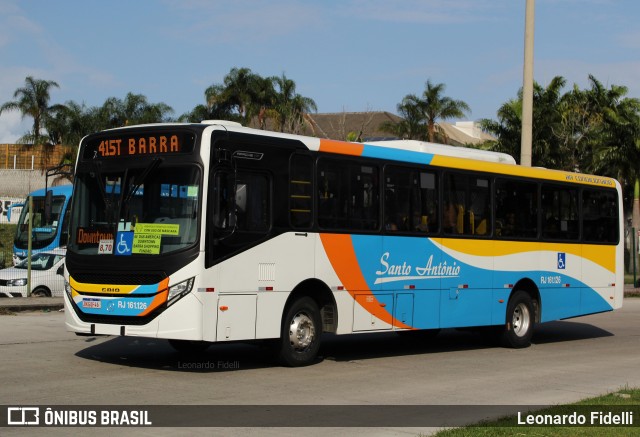 Transportes Santo Antônio RJ 161.126 na cidade de Rio de Janeiro, Rio de Janeiro, Brasil, por Leonardo Fidelli. ID da foto: 11027393.